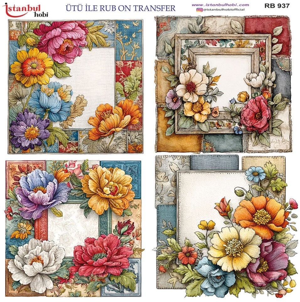Ütü İle Rub On Transfer 30x30cm RB937