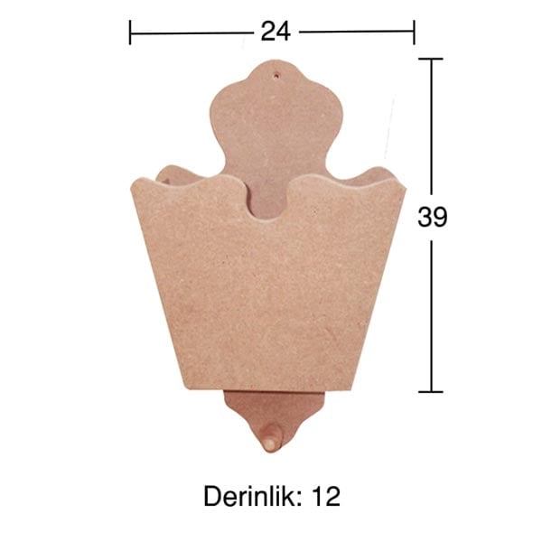 Ahşap Topuzlu Kapıcı Kutusu KP124