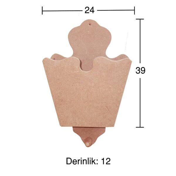 Ahşap Topuzlu Kapıcı Kutusu KP124