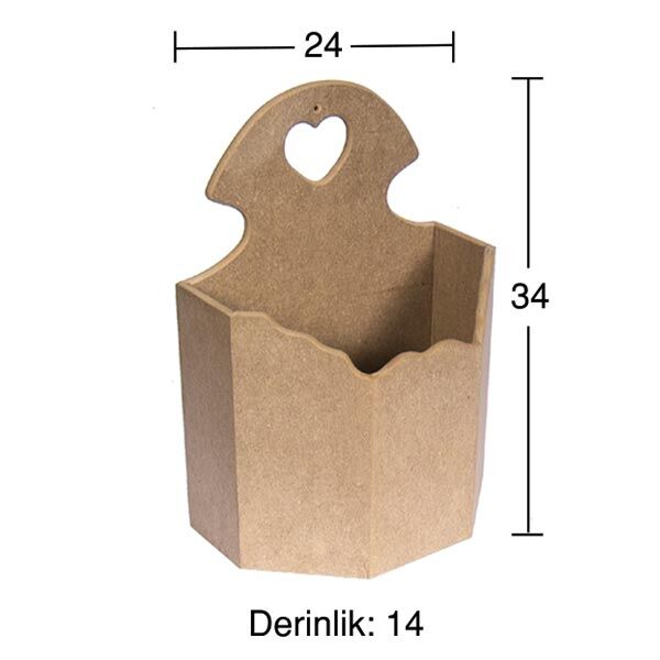 Ahşap Dilimli Kapıcı Kutusu KP126