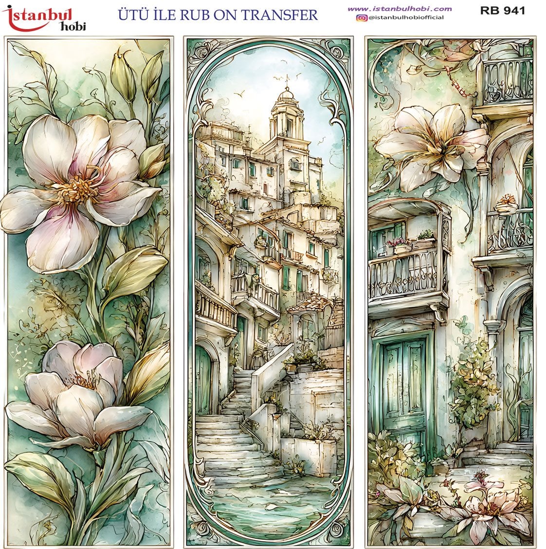 Ütü İle Rub On Transfer 30x30cm RB941