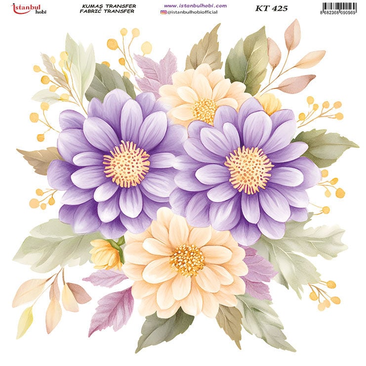Kumaş Transfer Kağıdı 20x20cm KT-425