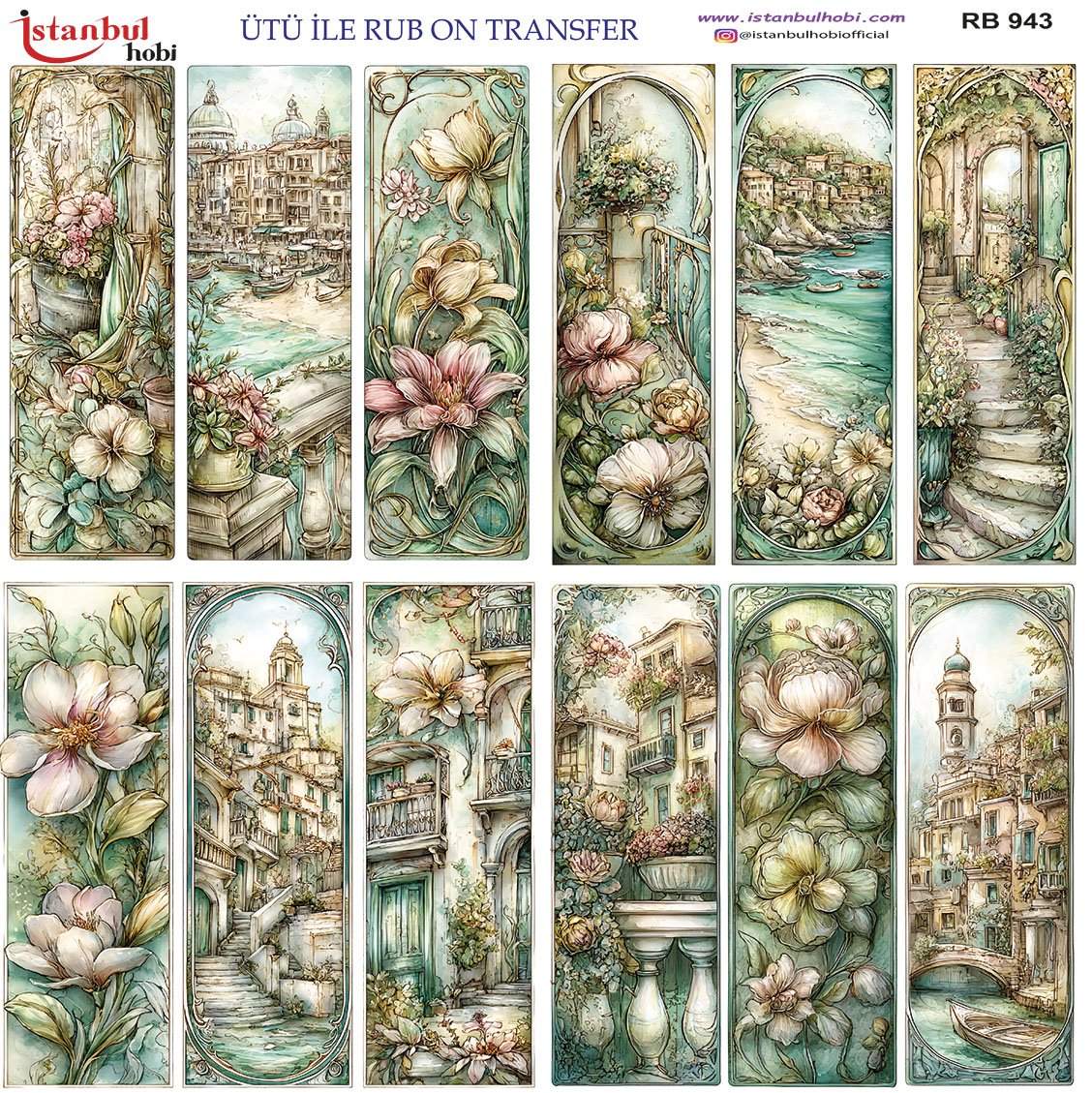 Ütü İle Rub On Transfer 30x30cm RB943
