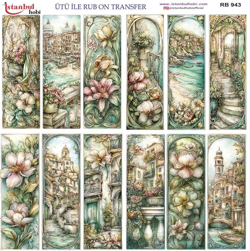 Ütü İle Rub On Transfer 30x30cm RB943