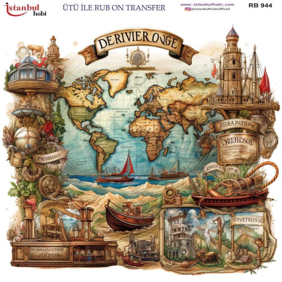 Ütü İle Rub On Transfer 30x30cm RB944