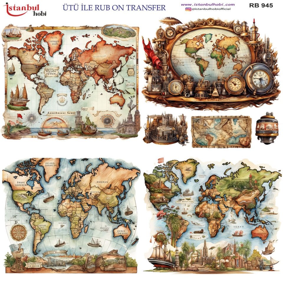 Ütü İle Rub On Transfer 30x30cm RB945