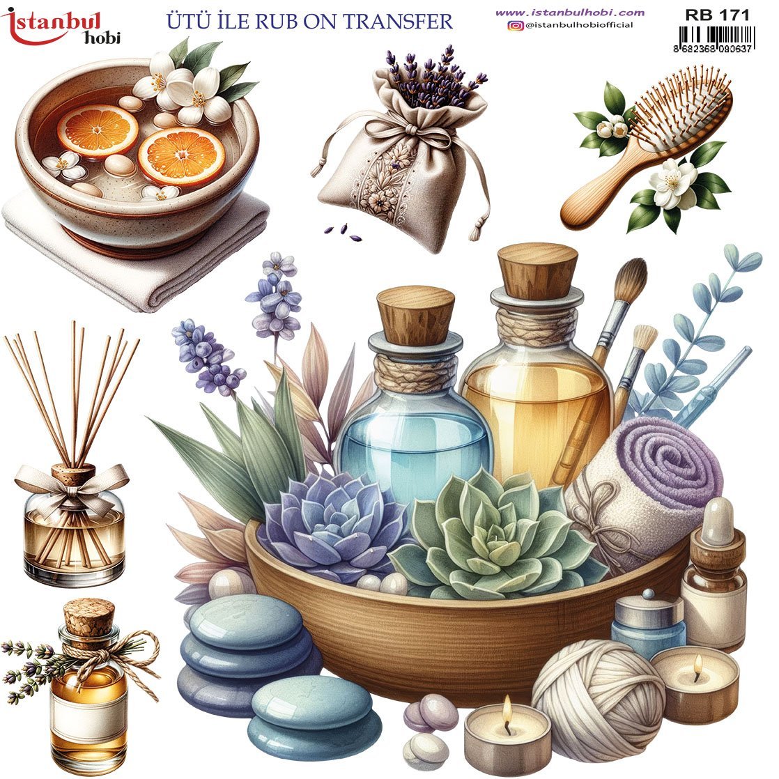 Ütü İle Rub On Transfer 30x30cm RB171