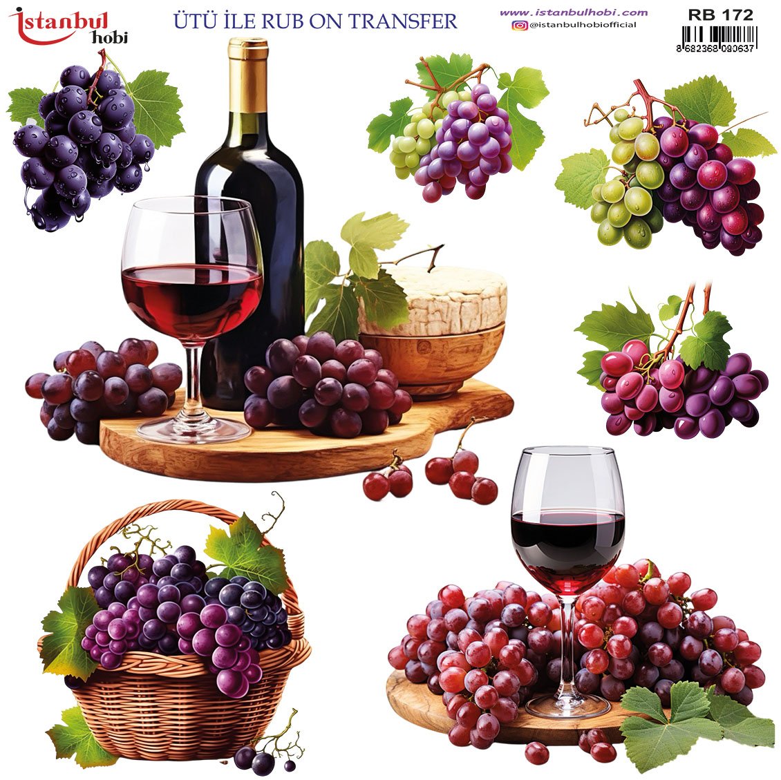 Ütü İle Rub On Transfer 30x30cm RB172