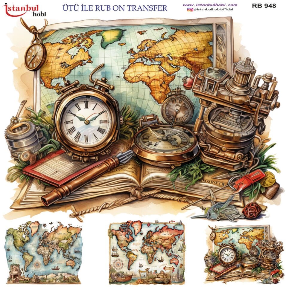Ütü İle Rub On Transfer 30x30cm RB948