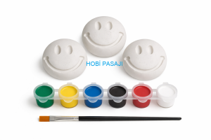 Taş Boyama Seti Deniz Temalı 6 Renk Akrilik Boya 5ml + Fırça