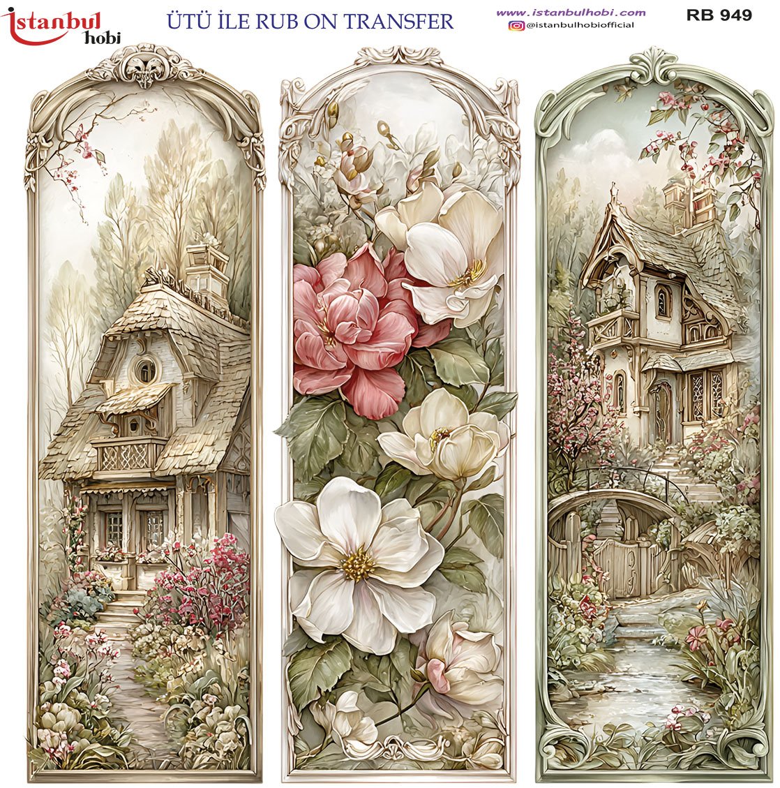 Ütü İle Rub On Transfer 30x30cm RB949