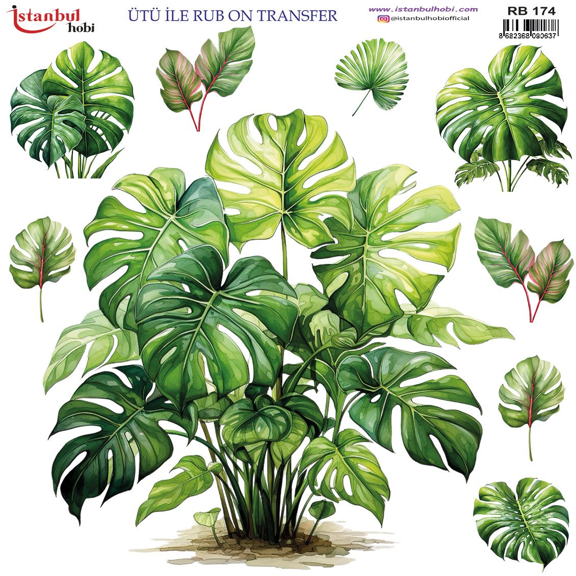 Ütü İle Rub On Transfer 30x30cm RB174