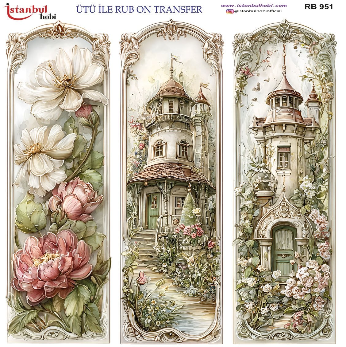 Ütü İle Rub On Transfer 30x30cm RB951