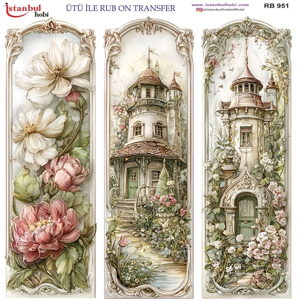 Ütü İle Rub On Transfer 30x30cm RB951