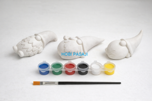 Taş Boyama Seti Gnome Cüceler 6 Renk Akrilik Boya 5ml + Fırça