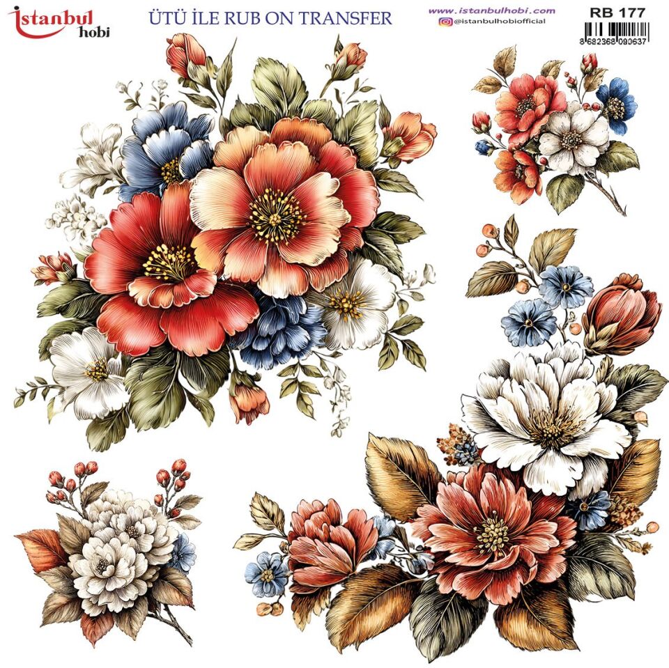 Ütü İle Rub On Transfer 30x30cm RB177