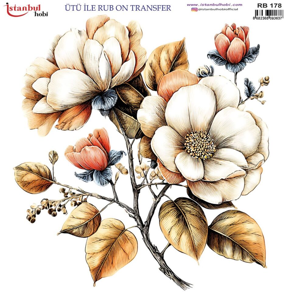 Ütü İle Rub On Transfer 30x30cm RB178