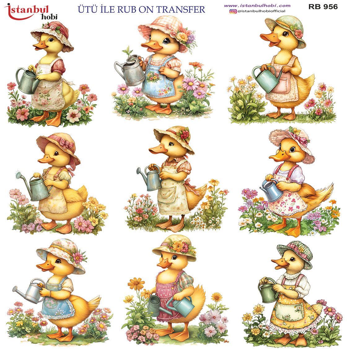 Ütü İle Rub On Transfer 30x30cm RB956