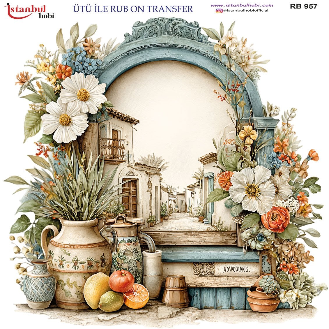 Ütü İle Rub On Transfer 30x30cm RB957