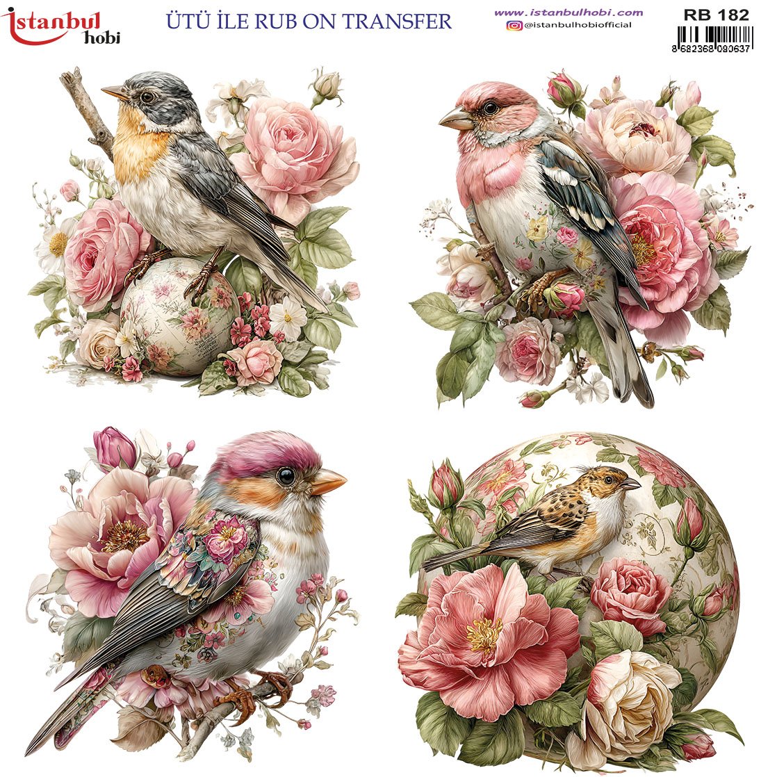 Ütü İle Rub On Transfer 30x30cm RB182