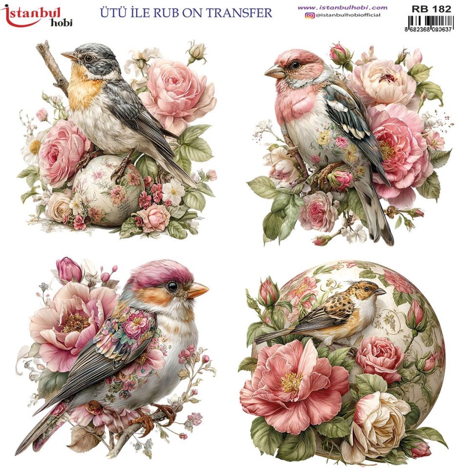 Ütü İle Rub On Transfer 30x30cm RB182