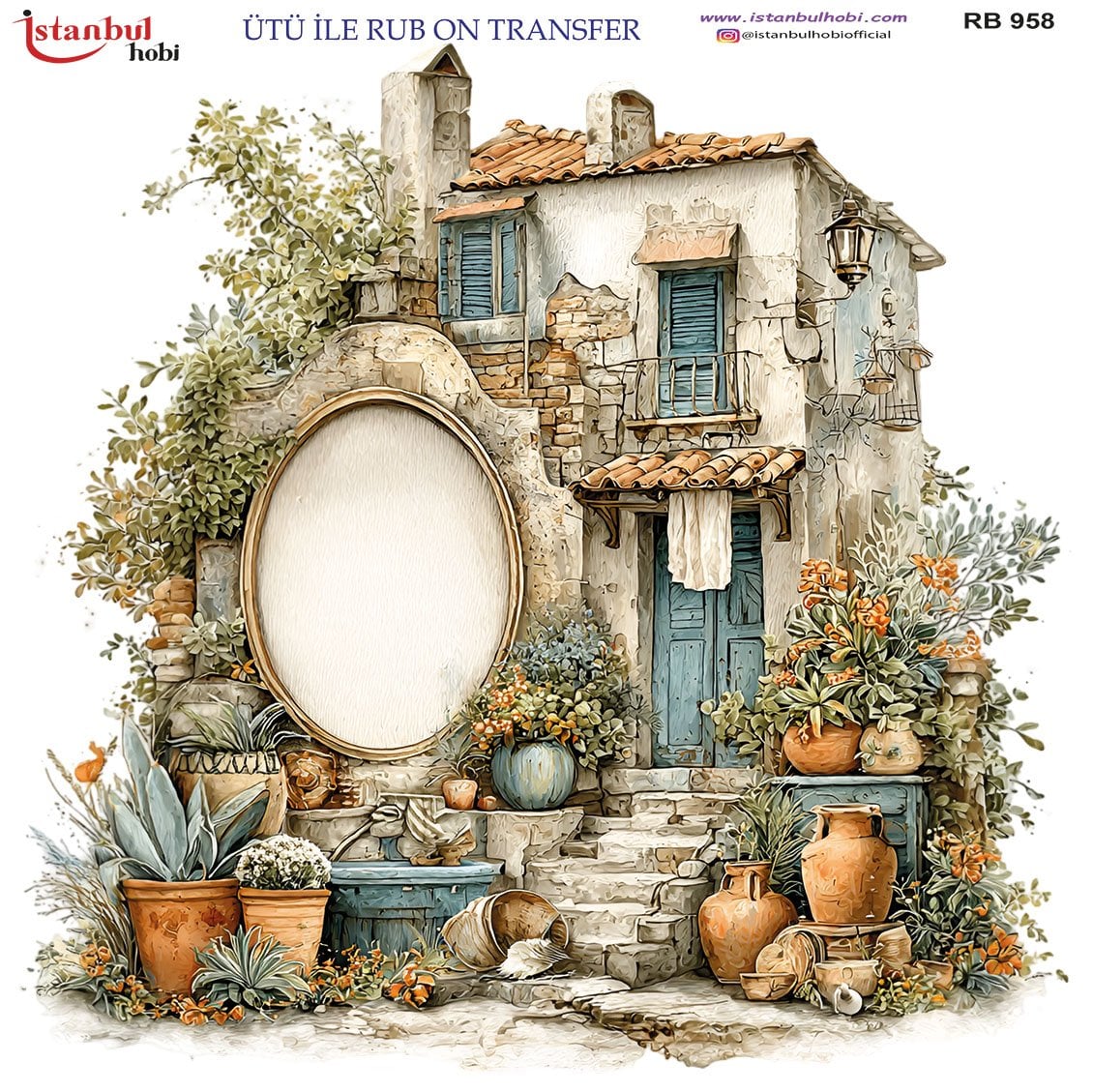Ütü İle Rub On Transfer 30x30cm RB958