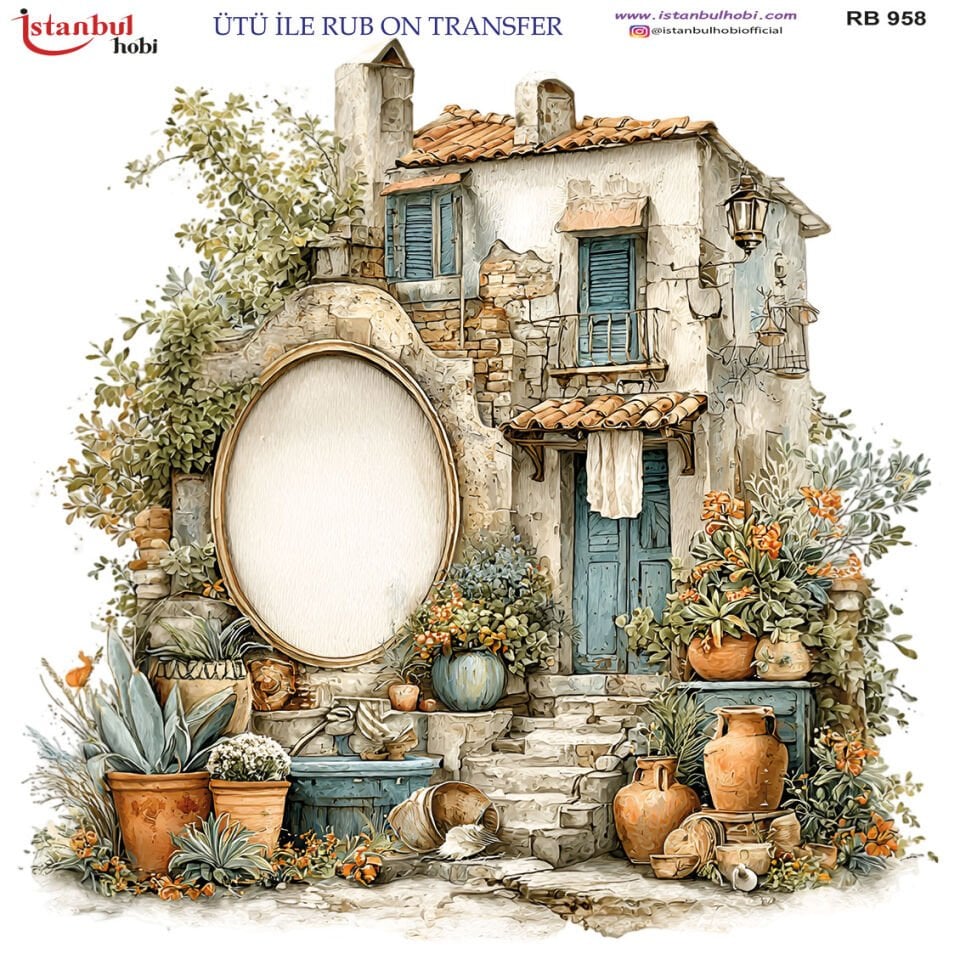 Ütü İle Rub On Transfer 30x30cm RB958