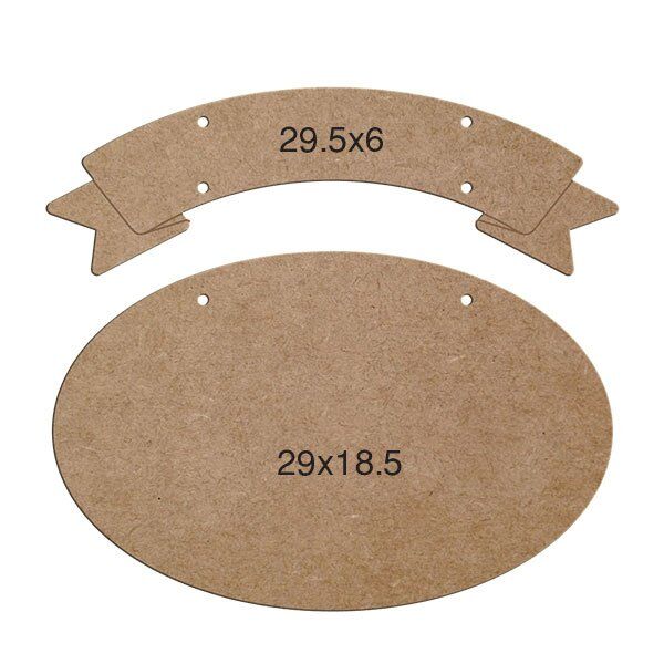Ahşap Oval Kapı Süsü L117