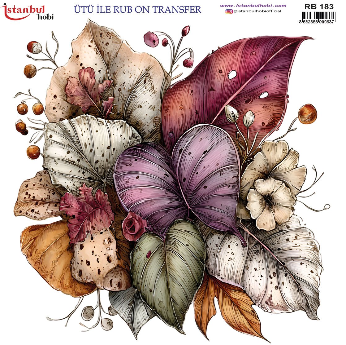 Ütü İle Rub On Transfer 30x30cm RB183