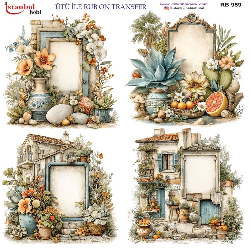 Ütü İle Rub On Transfer 30x30cm RB959