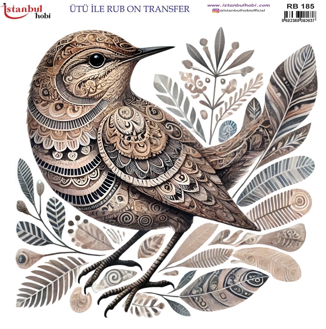 Ütü İle Rub On Transfer 30x30cm RB185