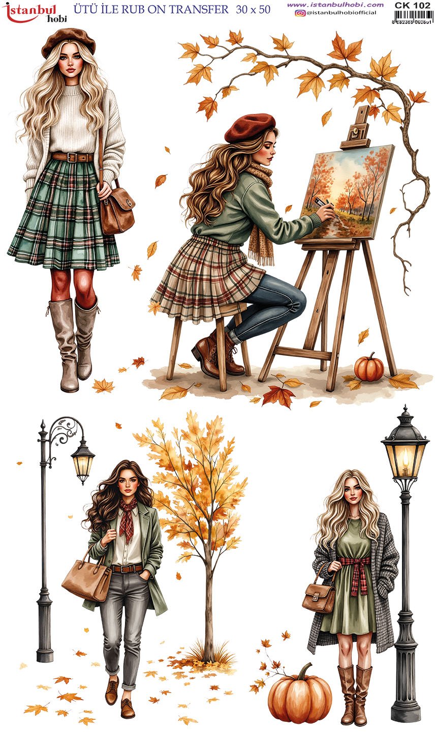 Ütü İle Rub On Transfer 30x50cm CK102