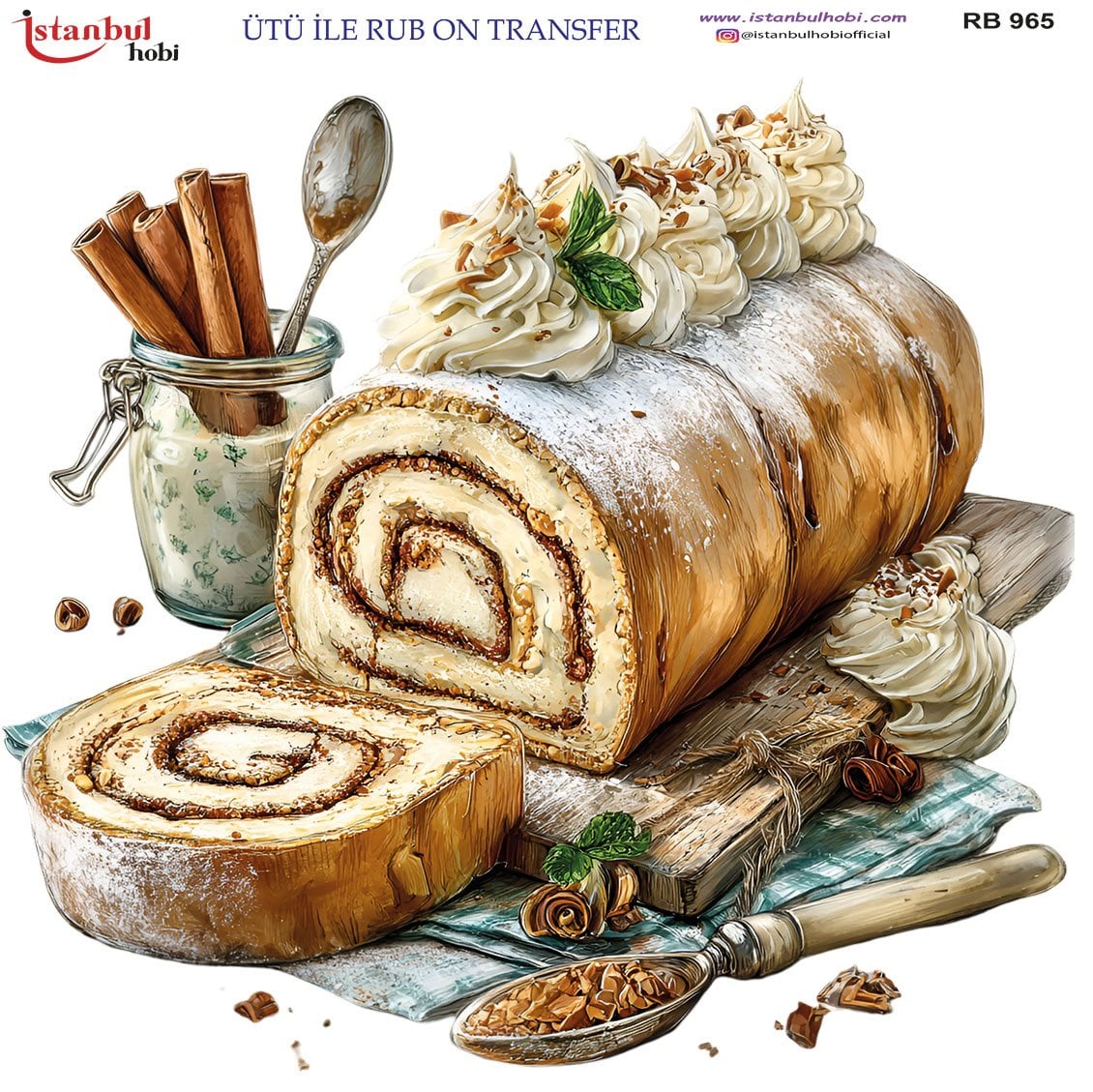 Ütü İle Rub On Transfer 30x30cm RB965
