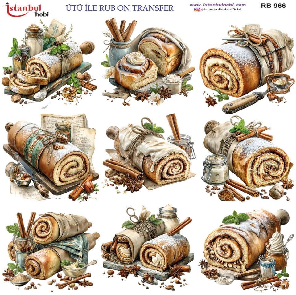Ütü İle Rub On Transfer 30x30cm RB966