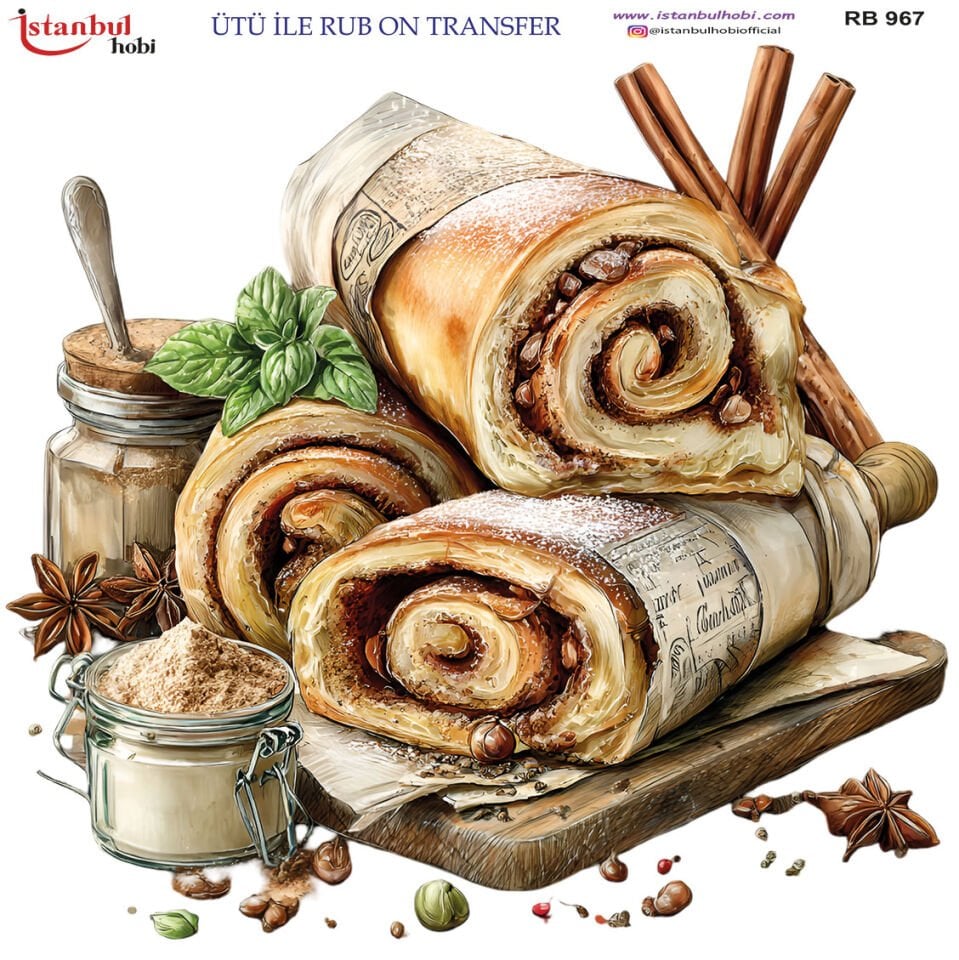Ütü İle Rub On Transfer 30x30cm RB967