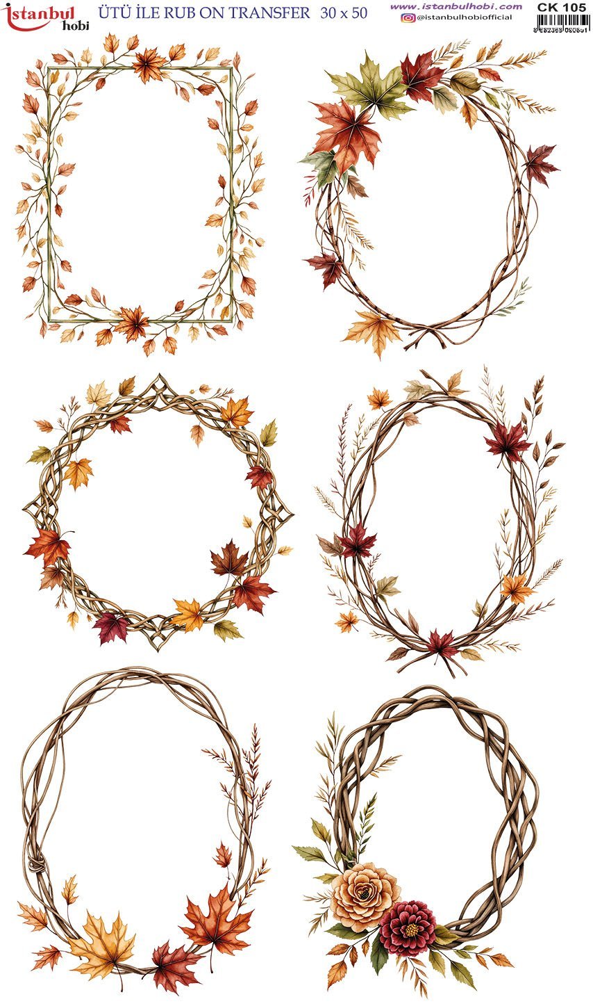 Ütü İle Rub On Transfer 30x50cm CK105