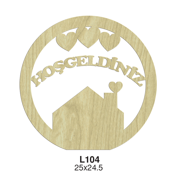 Hoşgeldiniz Kapı Süsü L104