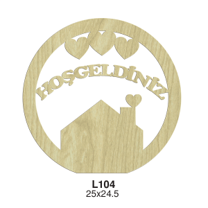 Hoşgeldiniz Kapı Süsü L104