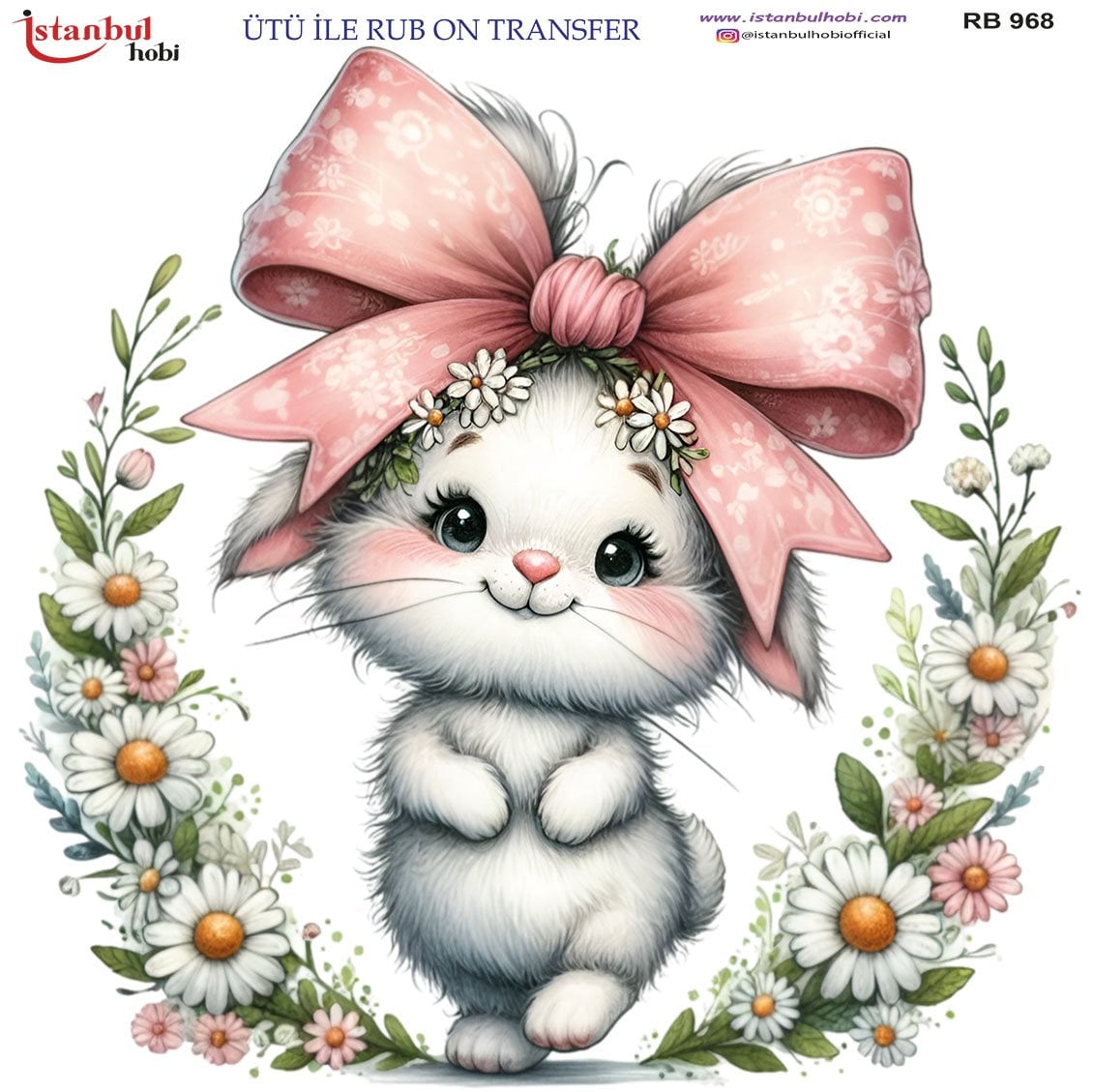 Ütü İle Rub On Transfer 30x30cm RB968