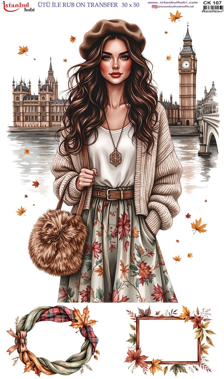 Ütü İle Rub On Transfer 30x50cm CK107