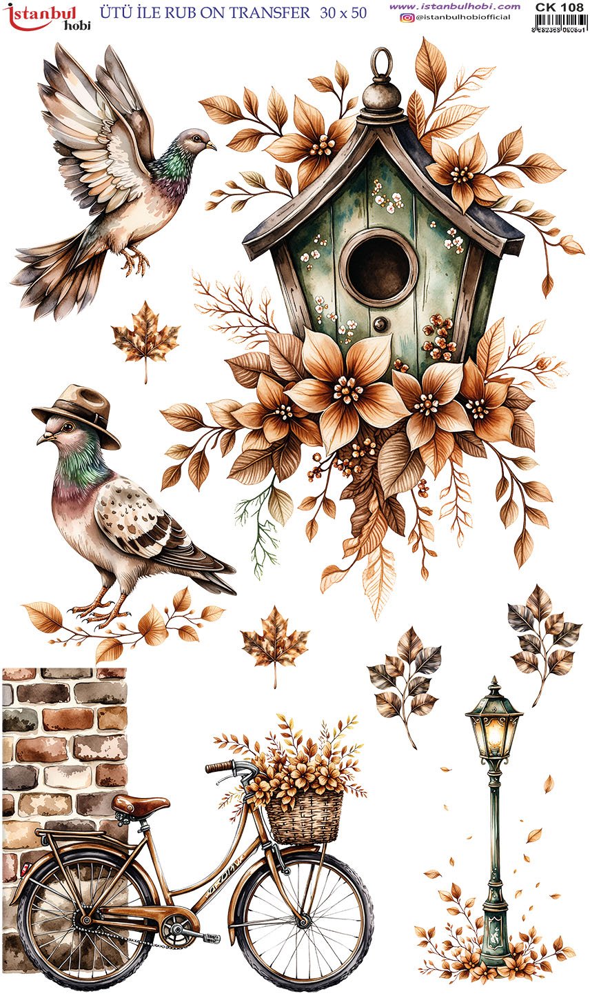 Ütü İle Rub On Transfer 30x50cm CK108