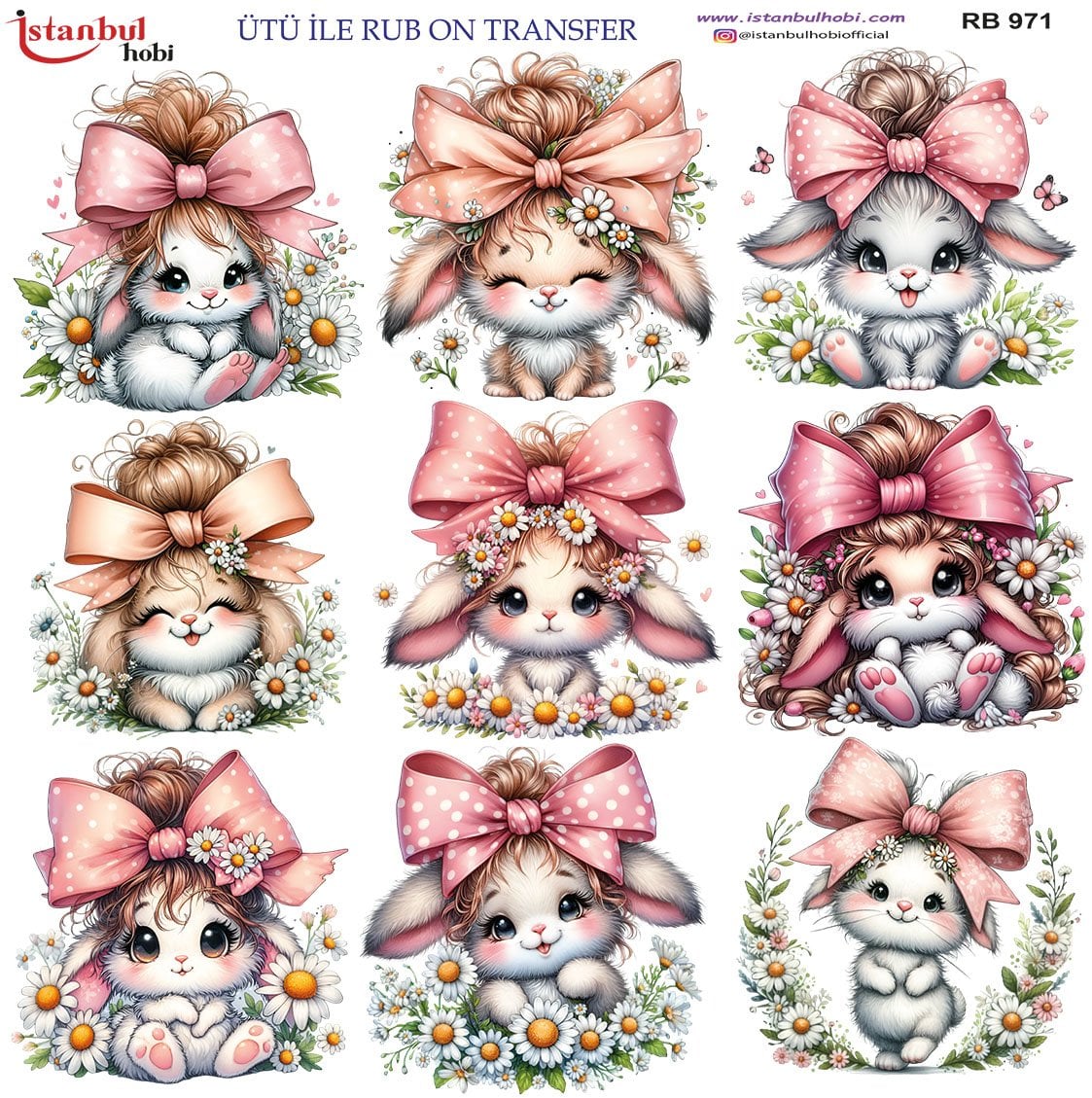 Ütü İle Rub On Transfer 30x30cm RB971
