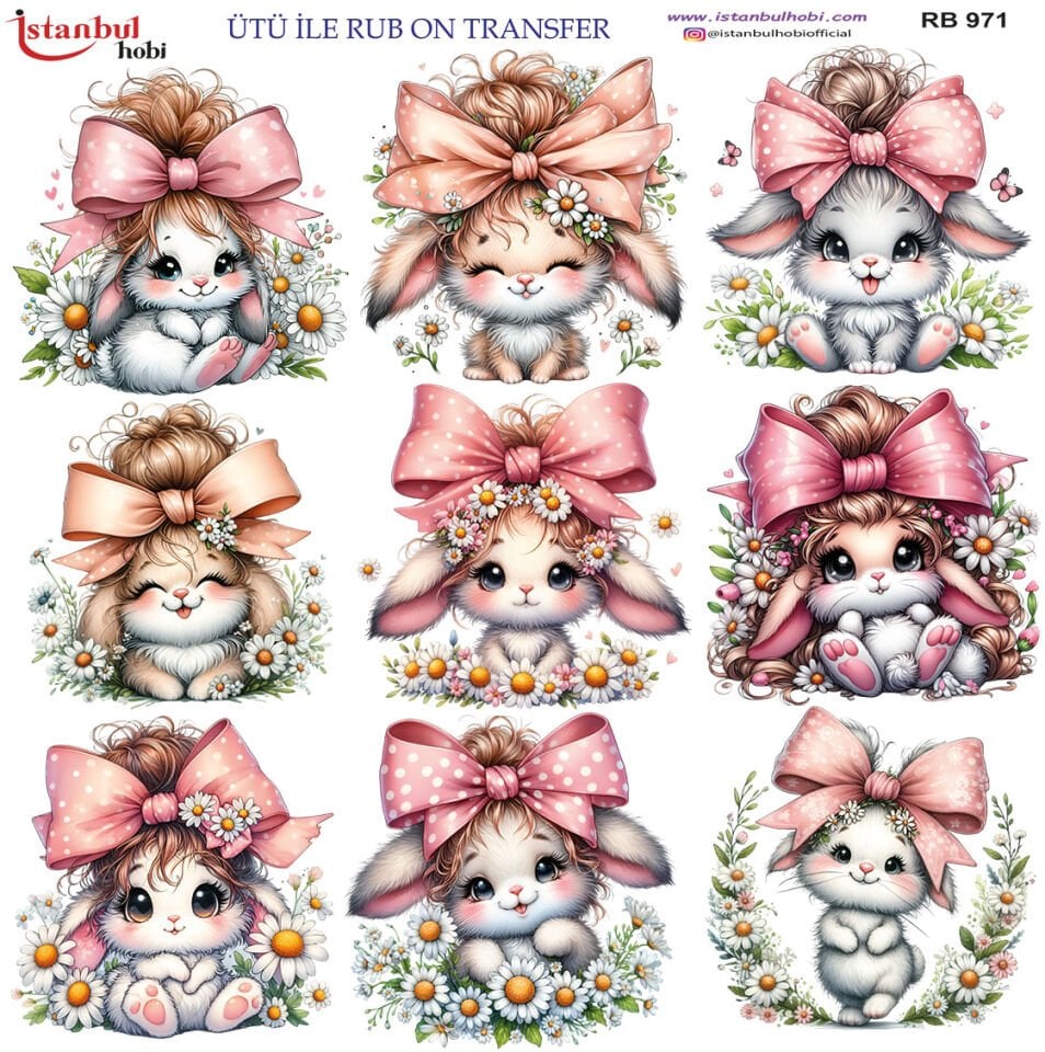 Ütü İle Rub On Transfer 30x30cm RB971