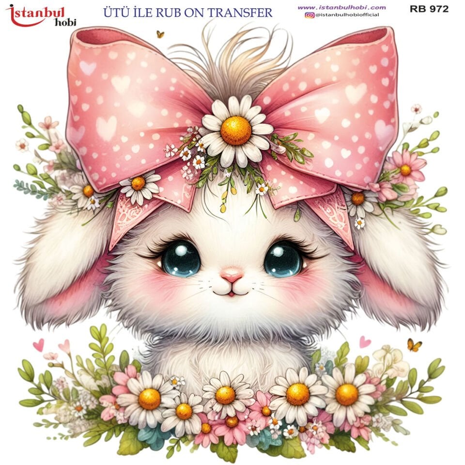 Ütü İle Rub On Transfer 30x30cm RB972