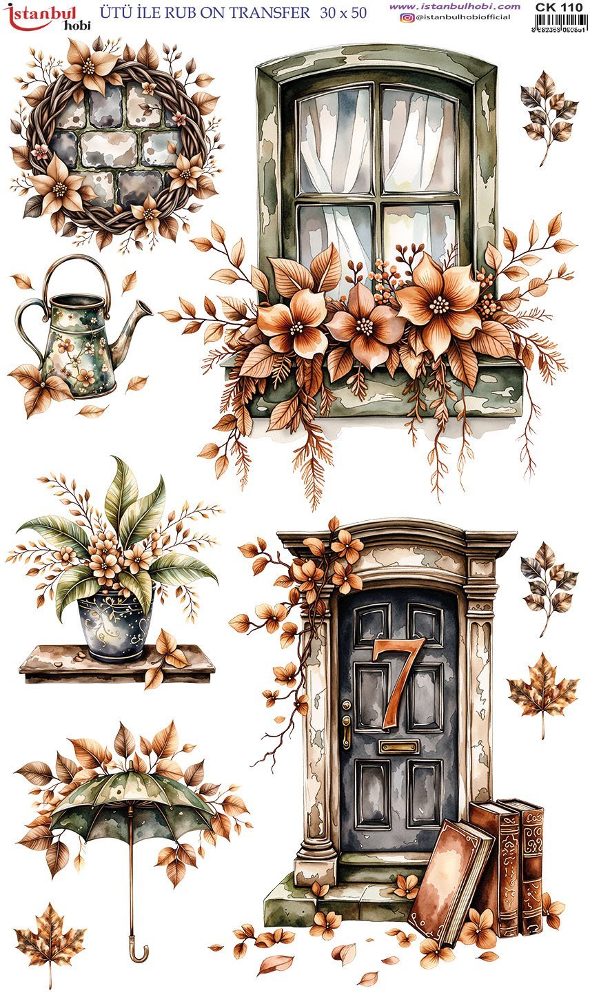 Ütü İle Rub On Transfer 30x50cm CK110