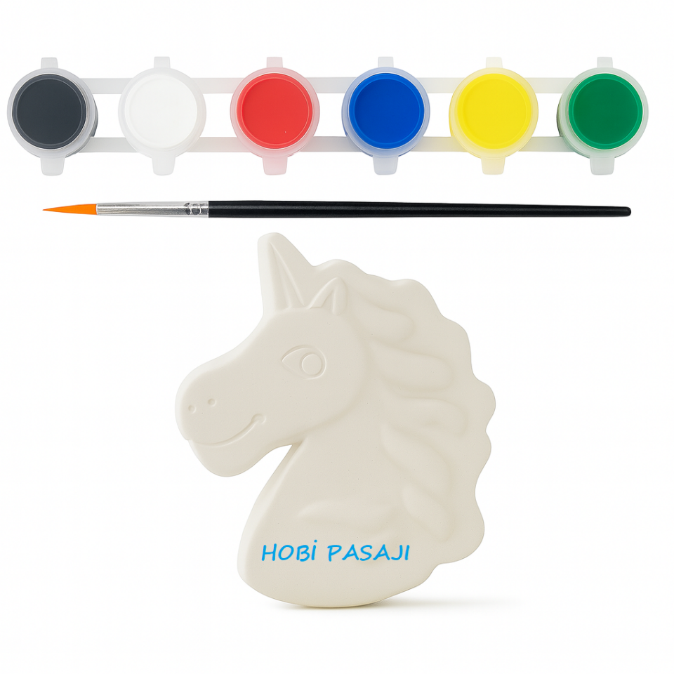Taş Boyama Seti My Little Pony 6 Renk Akrilik Boya 5ml + Fırça
