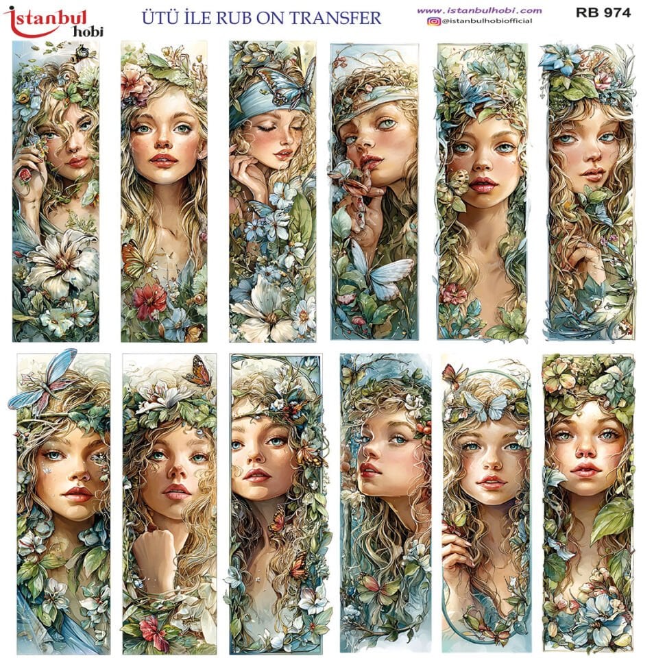 Ütü İle Rub On Transfer 30x30cm RB974