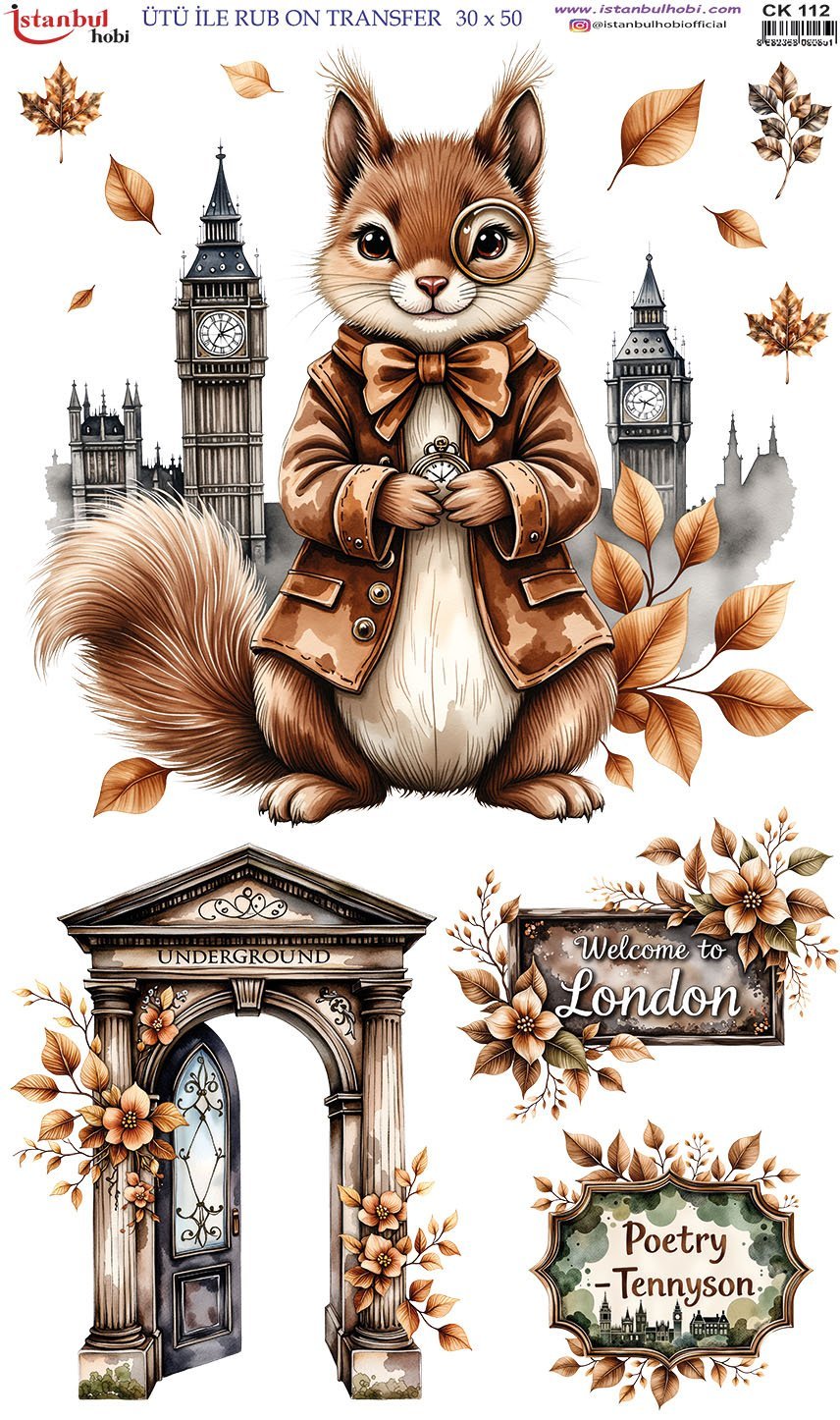 Ütü İle Rub On Transfer 30x50cm CK112