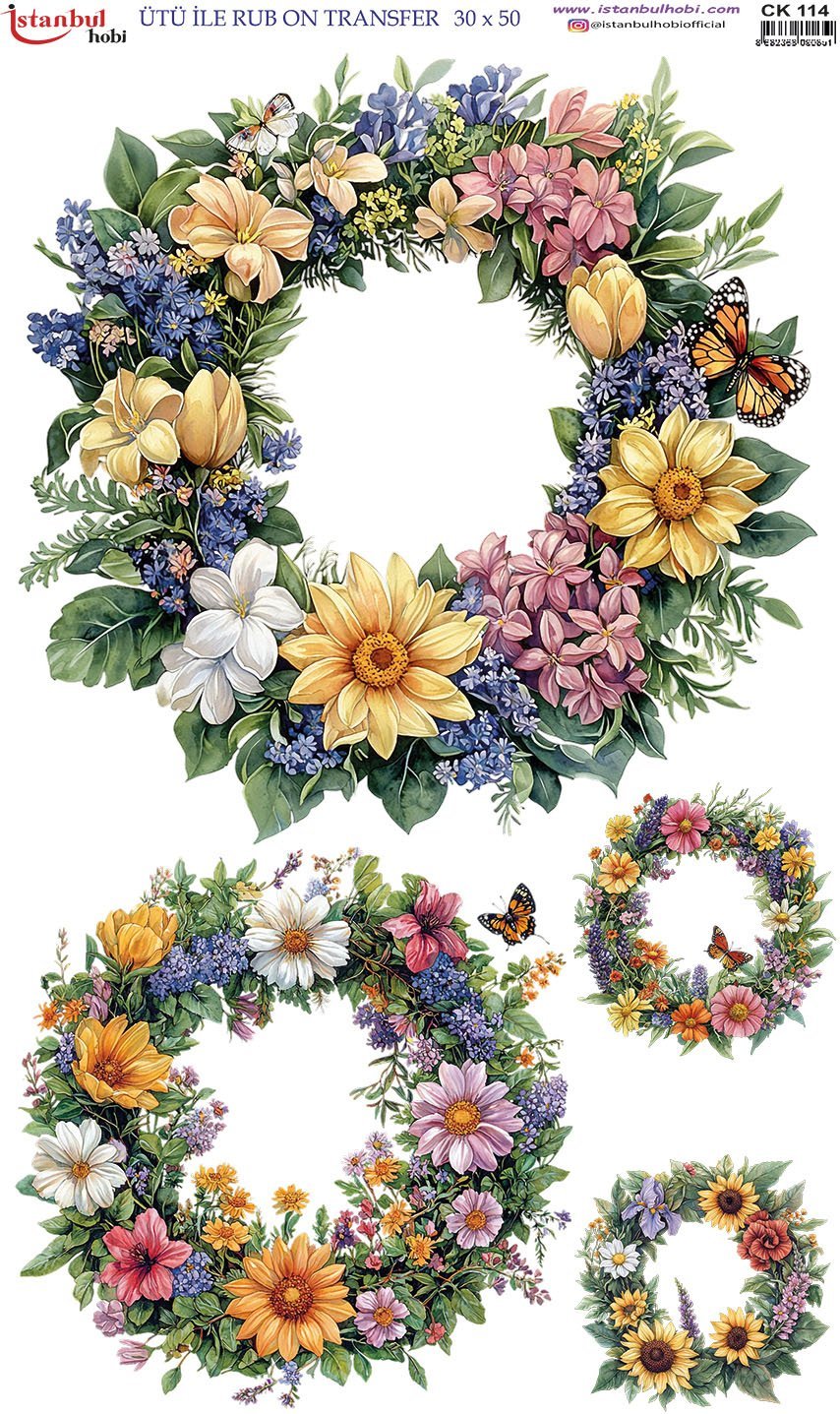 Ütü İle Rub On Transfer 30x50cm CK114