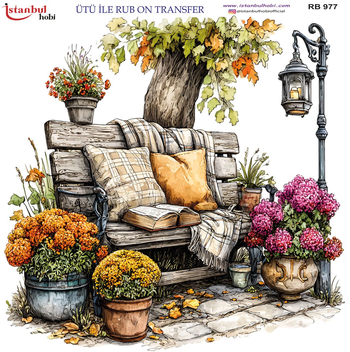 Ütü İle Rub On Transfer 30x30cm RB977